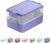linoroso Lunch Box Ermetico con Portaposate e Contenitore per Salse, Lunch Box per Microonde e Lavastoviglie, Bento Box, Senza BPA, Lunch Box Adatto per Ufficio Scuola – Viola