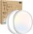 slochi Plafoniera LED 2 Pezzi, 3000 K/4000 K/6500 K IP44 Plafoniera Impermeabile, 1500 LM 15 W Plafoniera Bagno per Camera da Letto, Cucina, Soggiorno, Balcone, Diametro 18 cm
