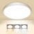 slochi Plafoniera LED, 3000 K/4000 K/6500 K IP44 Plafoniera Impermeabile, 1500 LM 15 W Plafoniera da Bagno per Camera da Letto, Cucina, Soggiorno, Balcone, Diametro 18 cm
